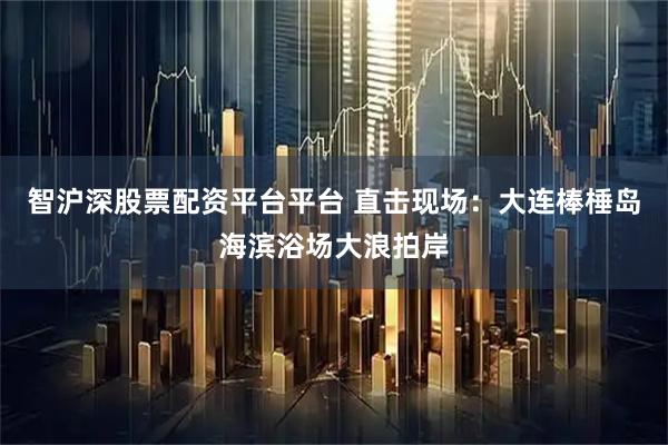 智沪深股票配资平台平台 直击现场：大连棒棰岛海滨浴场大浪拍岸